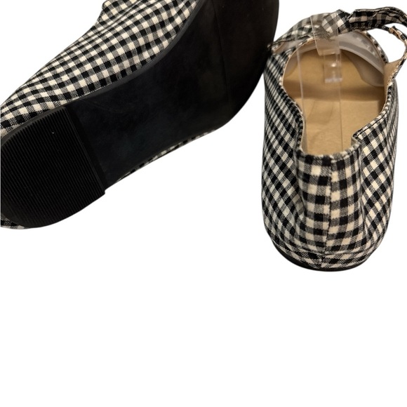 Torrid Black and White Gingham Flats with Bow - Picture 5 of 6